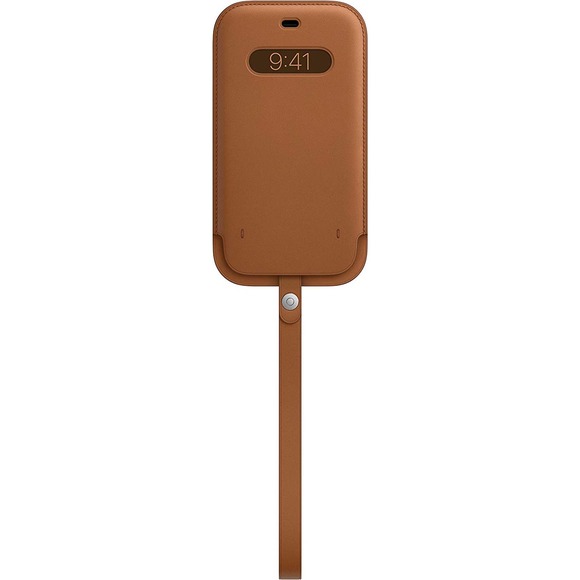 Apple iPhone 12 Pro Max Leather Sleeve with MagSafe - Saddle Brown